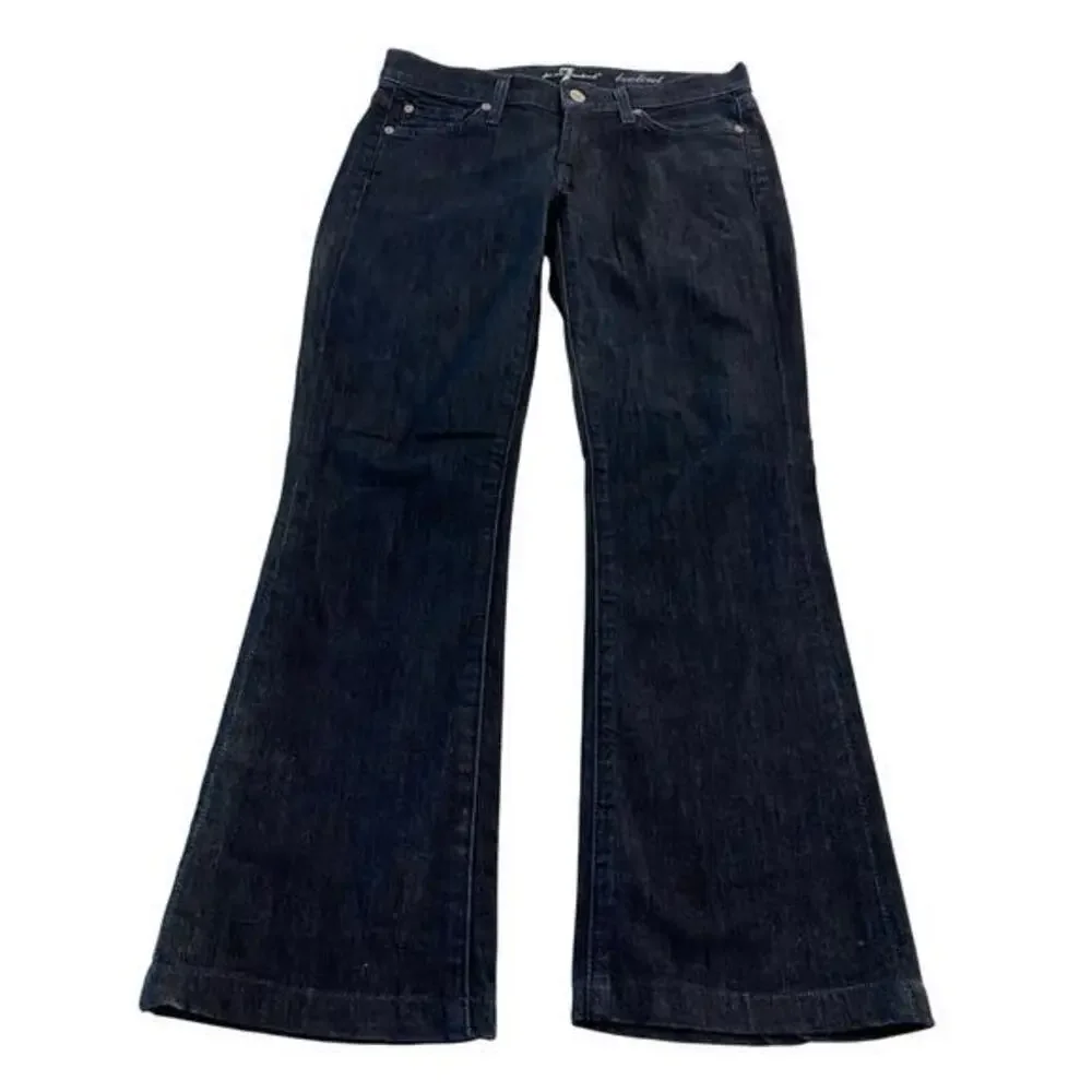 7 for all Mankind Blue Bootcut Jeans with Rhinestones‎ Bling Size 26